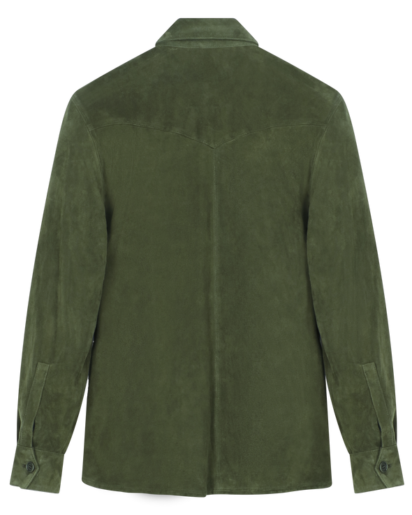 Dark green "overshirt" sport jacket NO CLOCK