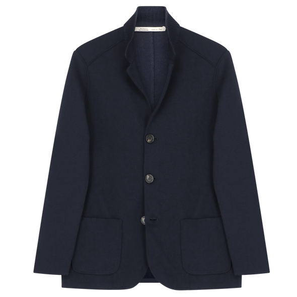 Dark blue knitted jacket MAURIZIO BALDASSARI