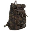 Leather and camo polyamide fabric "Londra" backpack CAMPOMAGGI