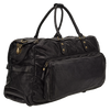 Black leather "Tokio trolley" travelbag CAMPOMAGGI