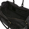 Black leather "Tokio trolley" travelbag CAMPOMAGGI