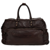 Dark brown leather "Tokio trolley" travelbag CAMPOMAGGI