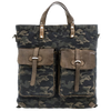 Leather and camouflage denim fabric "Laterite" backpack CAMPOMAGGI