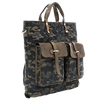 Leather and camouflage denim fabric "Laterite" backpack CAMPOMAGGI