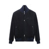 Dark Blue Suede Bomber SANNINO