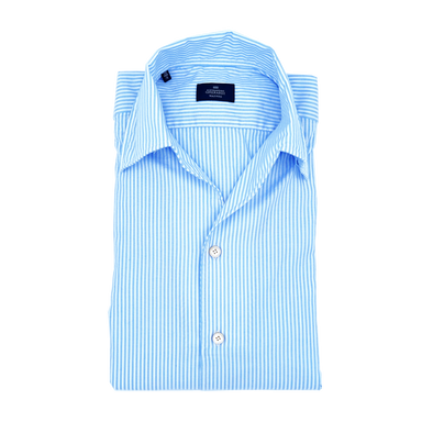 White & light blue casual shirt ALASSANDRO GHERARDI