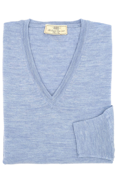 Sky blue V-neck sweater AB KOST