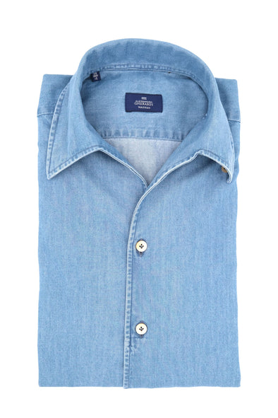 Denim blue casual shirt ALESSANDRO GHERARDI