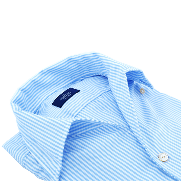 White & light blue casual shirt ALASSANDRO GHERARDI