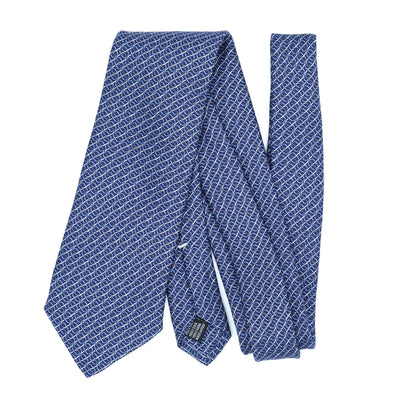 Blue tie with geometric patterns CALABRESE