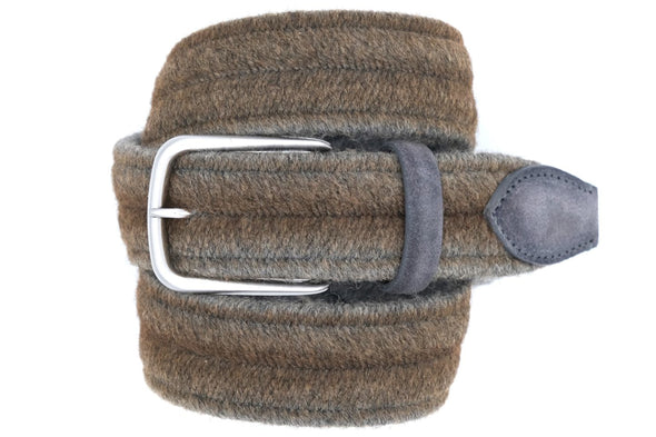 Elastic Grey and brown VENETA CINTURE belt