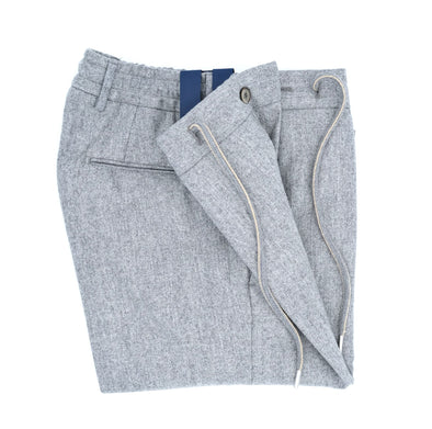 Light grey flanel sport trouser SANTANIELLO