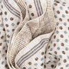 Sand background colour with brown and grey patterns scarf ROSI