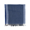Navy and mid blue background colour with large light blue squares scarf MA.AL.BI