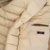 Camel Bi-materials hooded Bomber PESERICO