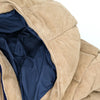 Beige suede parka NO CLOCK