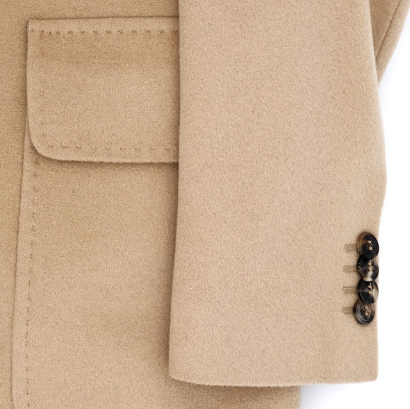 Beige double-breasted coat LENOCI