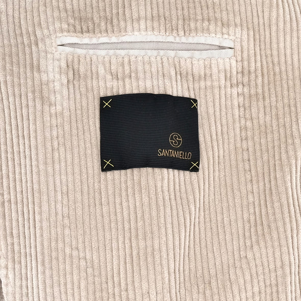 Light beige "corduroy" sport Jacket SANTANIELLO