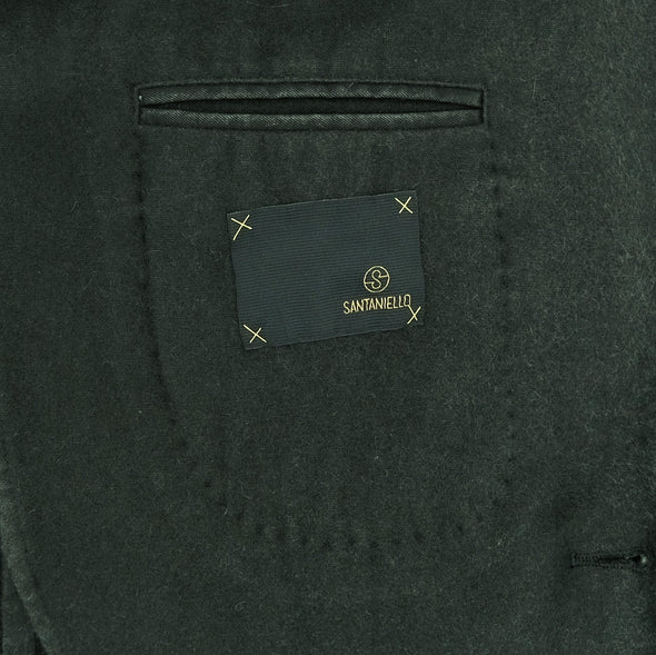 Dark "washed" green sport jacket SANTANIELLO