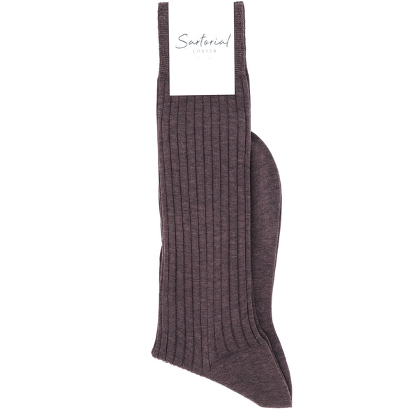 Hazelnut mid-calf socks / Aberdeen