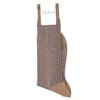 Beige and blue stripes mid-calf socks