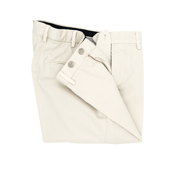 Off white cotton casual suit SANTANIELLO