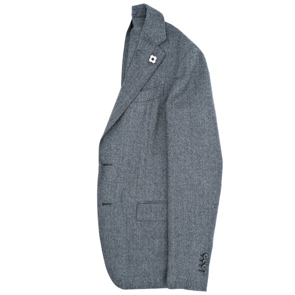 Mid grey flanel casual suit LARDINI