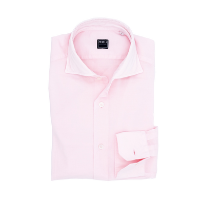 Pink "cotton voile" casual shirt FEDELI