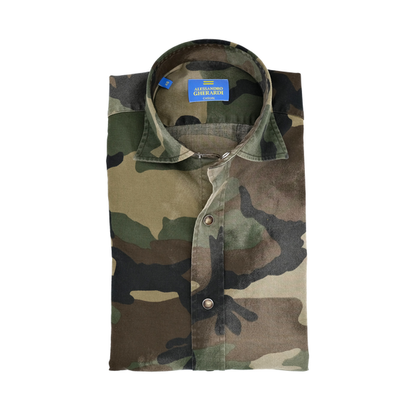 Camo casual shirt ALESSANDRO GHERARDI