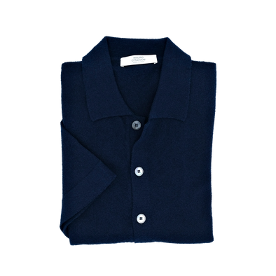 Navy blue polo shirt MAURO OTTAVIANI