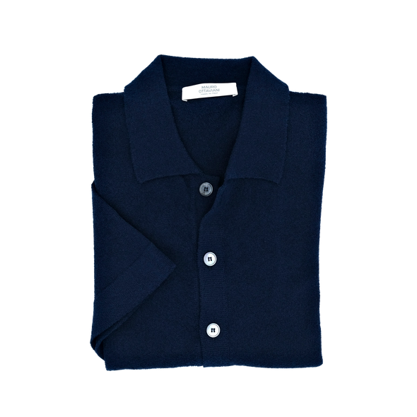 Navy blue polo shirt MAURO OTTAVIANI