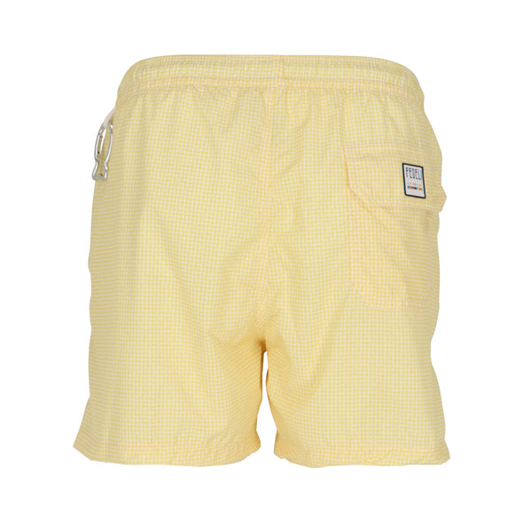 Yellow and white patterns swimwear FEDELI