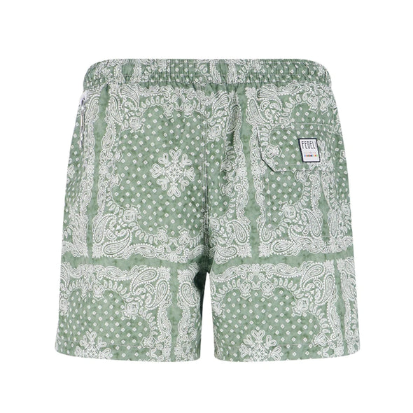 Green "Bandanna pattern" swimwear FEDELI