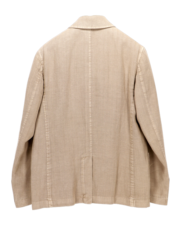 Beige "herringbones" sport jacket SANTANIELLO