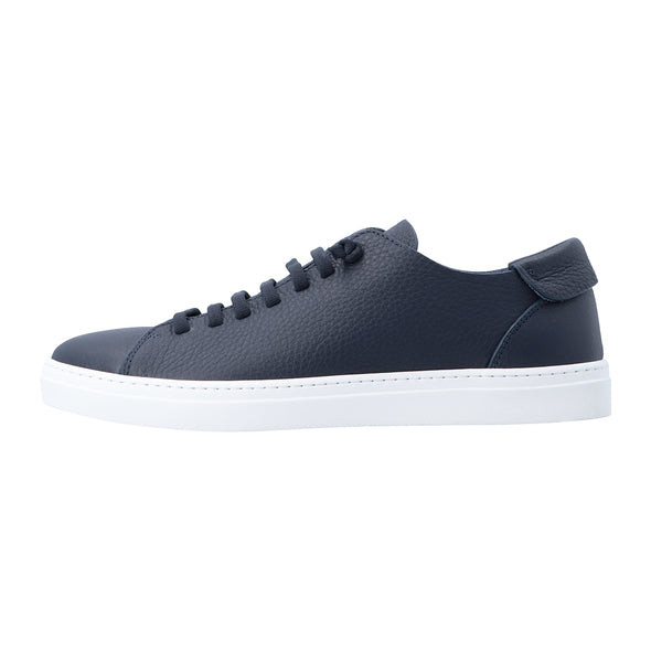 Dark blue leather sneakers FABIANO RICCI