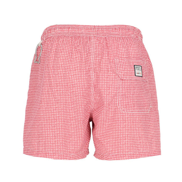 Raspberry and white patterns swimwear FEDELI