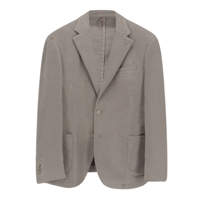 Mid grey "moleskin" sport jacket SANTANIELLO