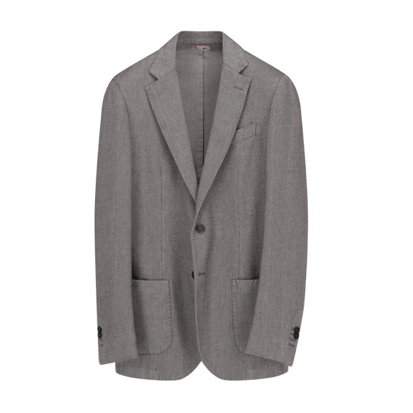 Mid grey "herringbone" sport jacket SANTANIELLO