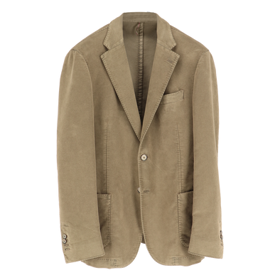 Kaki "moleskin" sport jacket SANTANIELLO