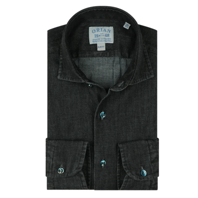 Black "Denim Division" casual shirt ORIAN