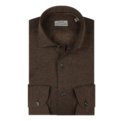 Chocolate "Fluid Evolution" casual shirt ORIAN