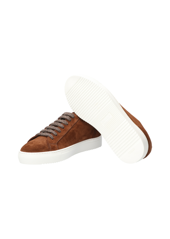 Cognac suede sneakers DOUCAL'S