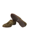 Khaki suede loafers DOUCAL'S