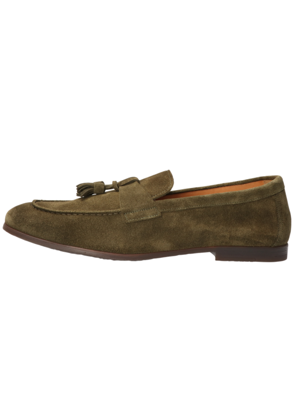 Khaki suede loafers DOUCAL'S