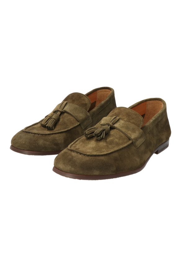 Khaki suede loafers DOUCAL'S