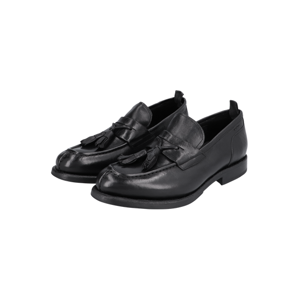 Black leather loafers HALEXANDER HOTTO