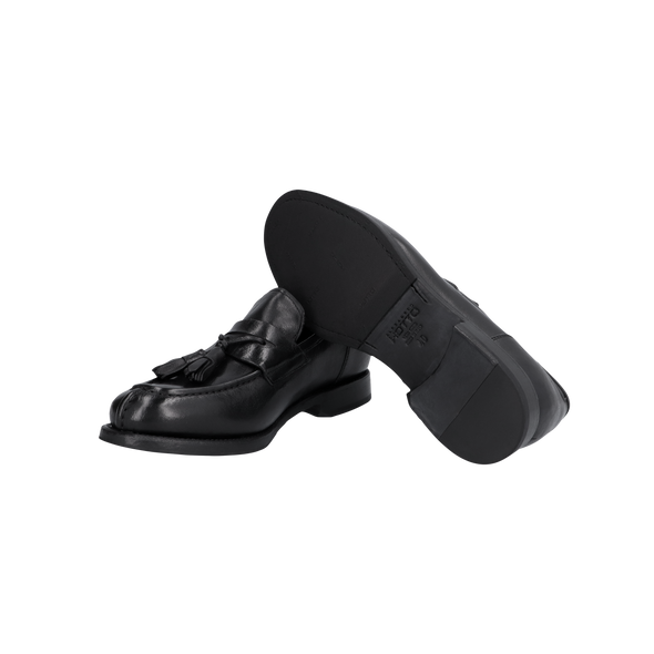 Black leather loafers HALEXANDER HOTTO