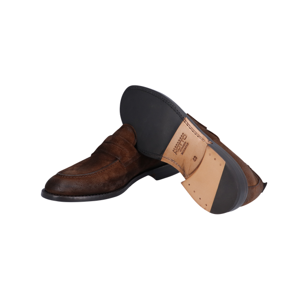 Brown suede loafers ALEXANDER HOTTO