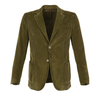 Green "corduroy" sport Jacket SANTANIELLO