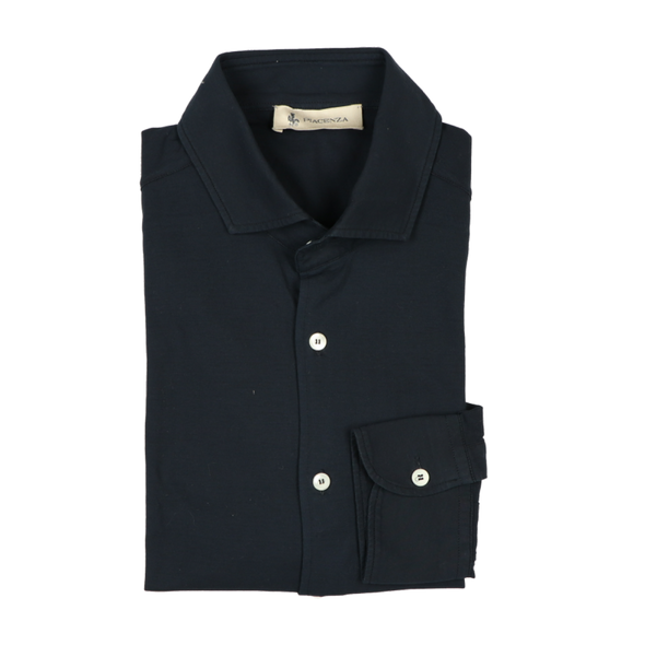 Navy blue polo casual shirt PIACENZA